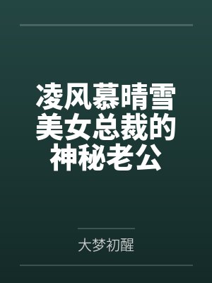 凌风慕晴雪美女总裁的神秘老公